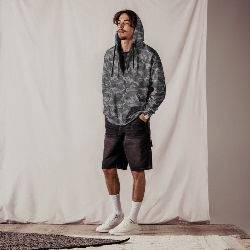 Digital Salvage & Rescue South Korean CAMO Unisex Zip Hoodie