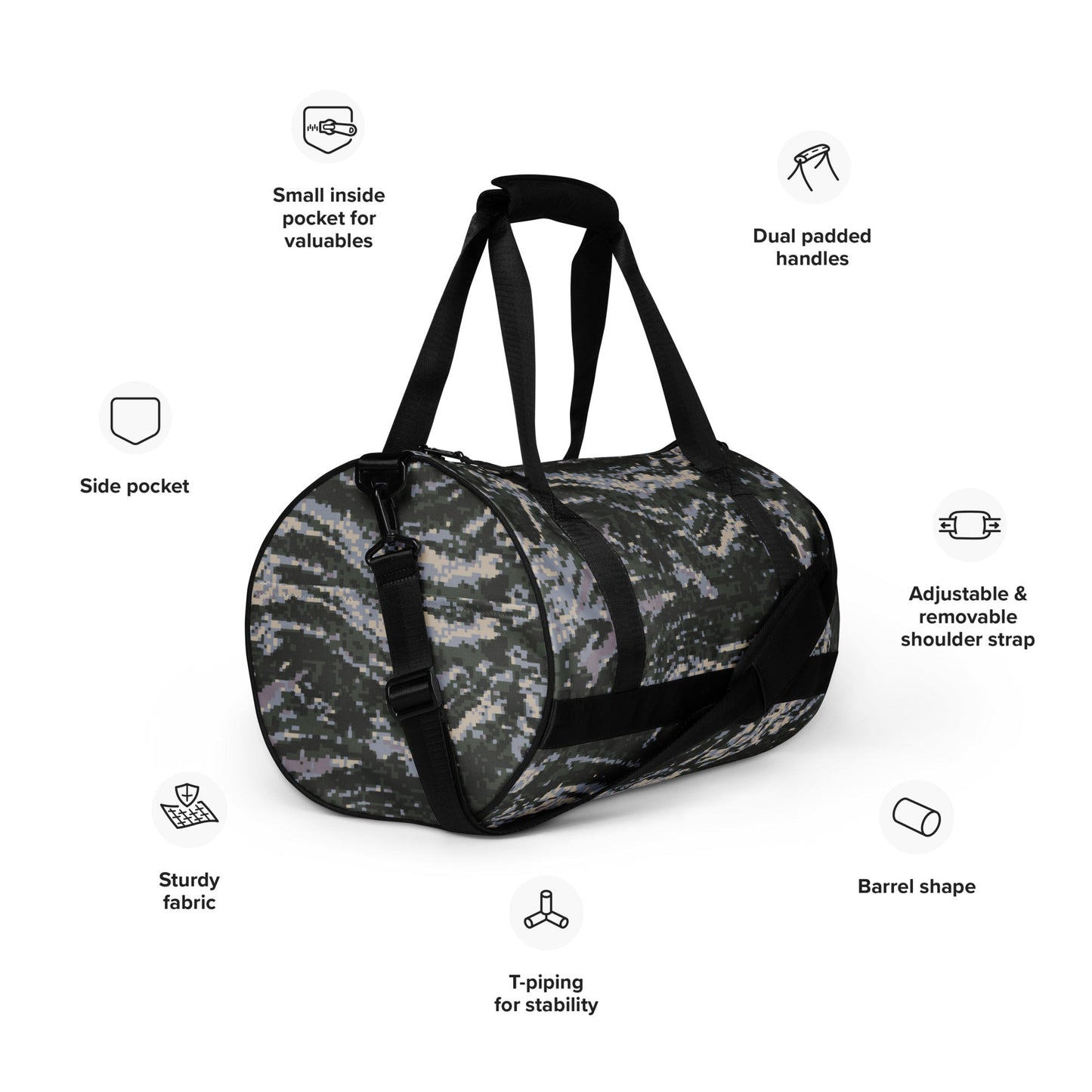 South Korean ROK Digital Tiger Stripe CAMO gym bag - Gym Bags