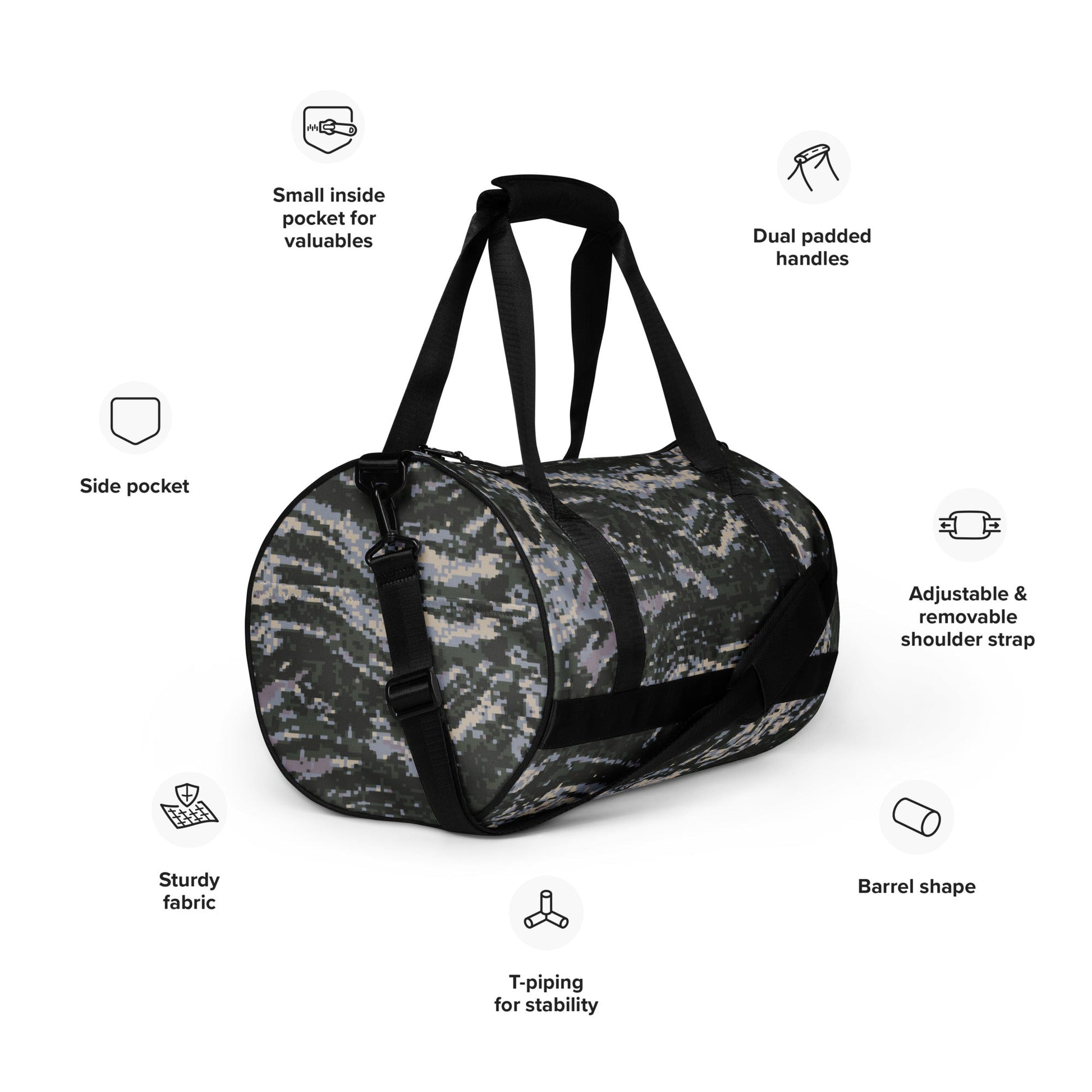 South Korean ROK Digital Tiger Stripe CAMO gym bag - Gym Bags