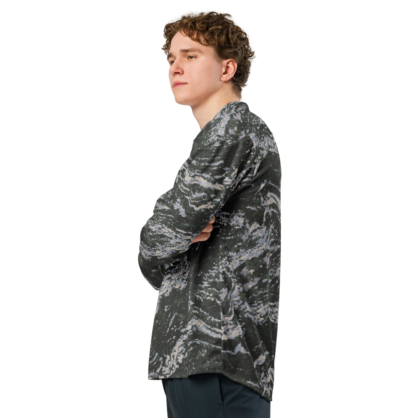 South Korean ROK Digital Tiger Stripe CAMO hockey fan jersey - 2XS - Hockey Jerseys