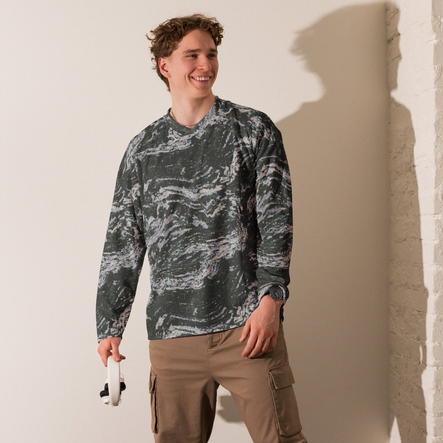 South Korean ROK Digital Tiger Stripe CAMO hockey fan jersey - Hockey Jerseys