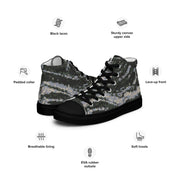Tiger Stripe Korean Digital CAMO Mens High-Top Canvas Shoes