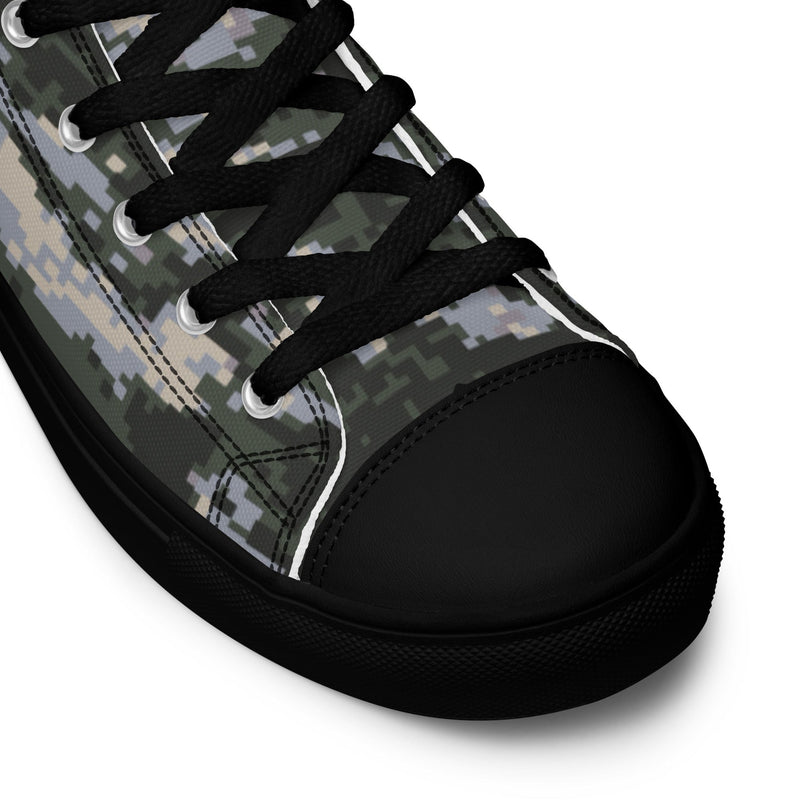 Tiger Stripe Korean Digital CAMO Mens High-Top Canvas Shoes
