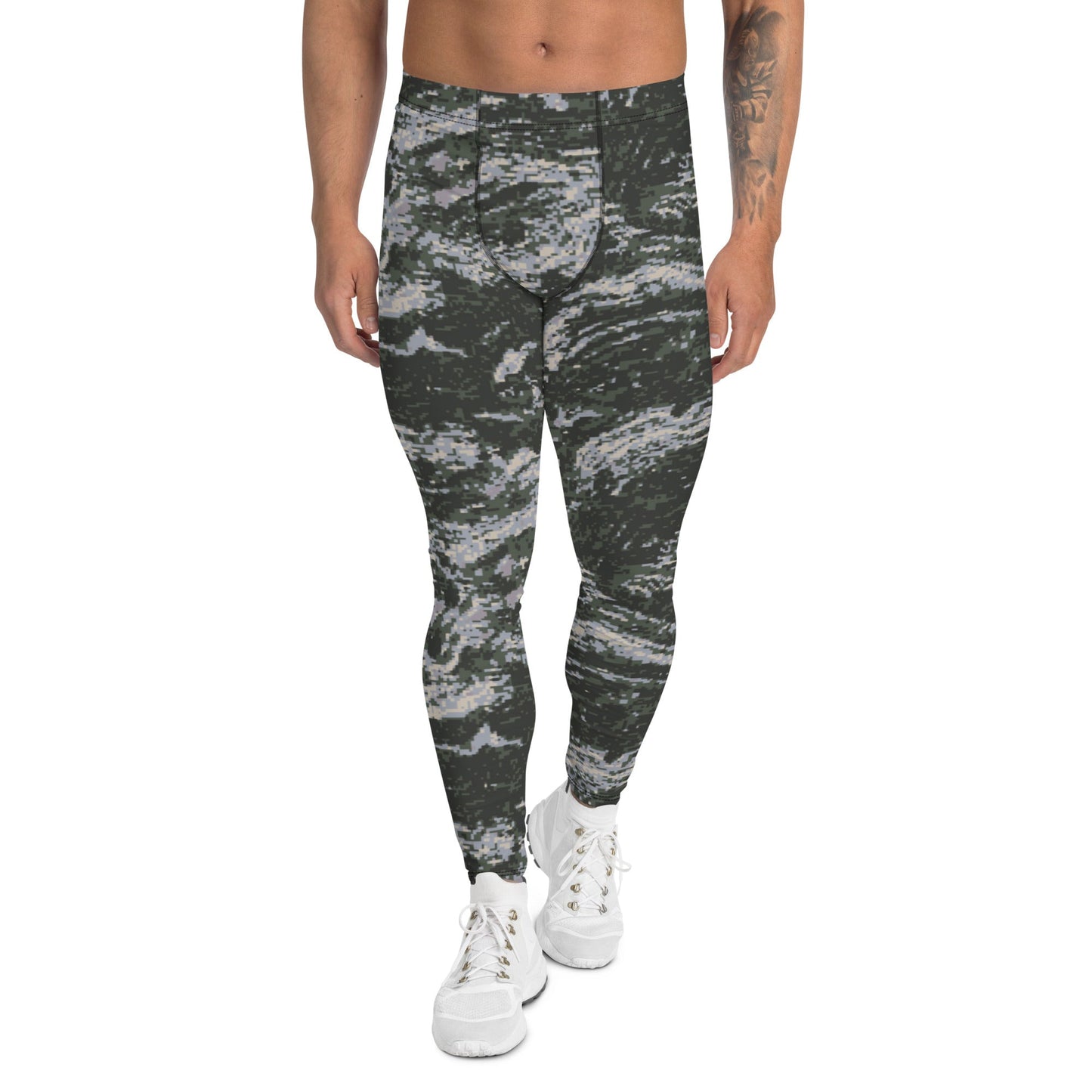 South Korean ROK Digital Tiger Stripe CAMO Mens Leggings - XS