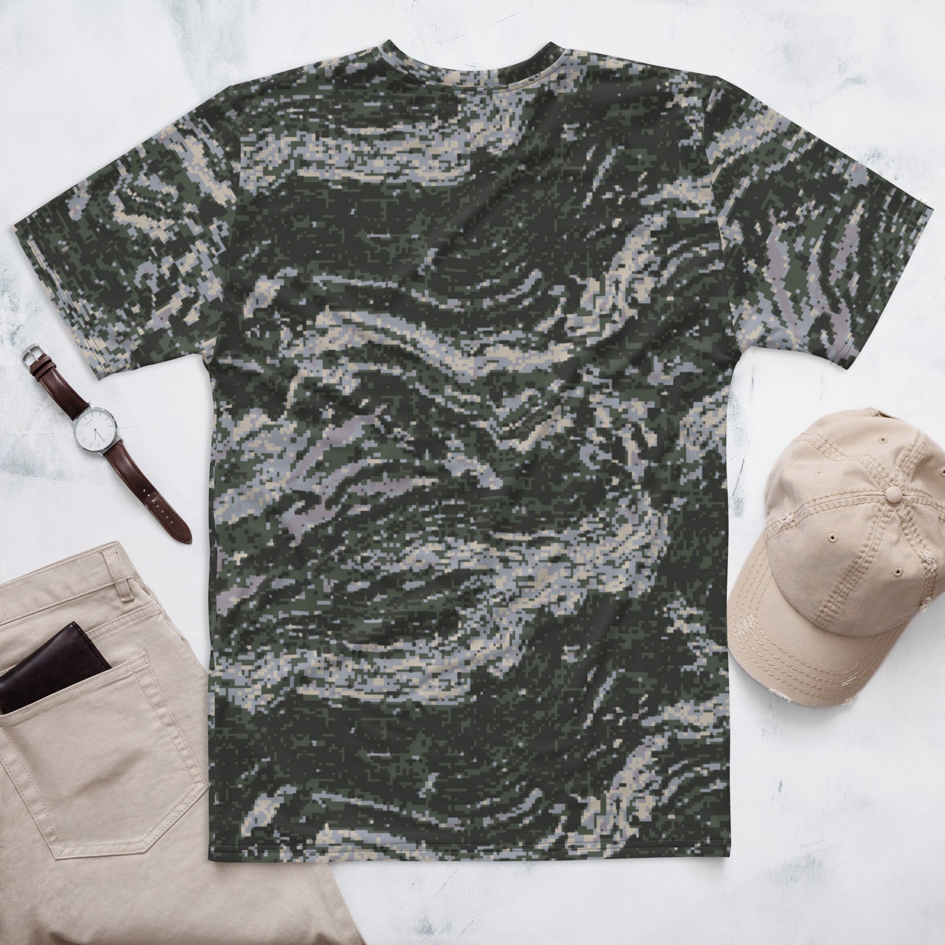 South Korean ROK Digital Tiger Stripe CAMO Mens t-shirt - T-Shirts