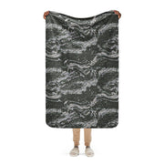 Tiger Stripe Korean Digital CAMO Sherpa Blanket - 37″×57″