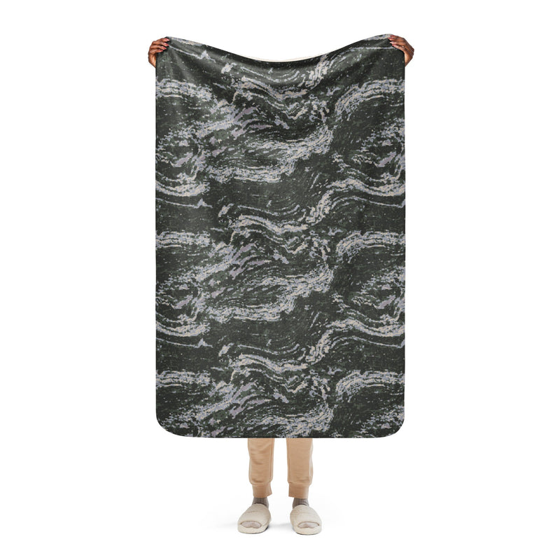 Tiger Stripe Korean Digital CAMO Sherpa Blanket - 37″×57″