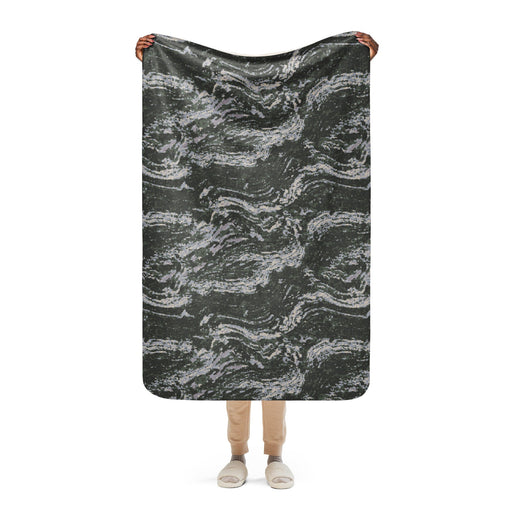 Tiger Stripe Korean Digital CAMO Sherpa Blanket - 37″×57″