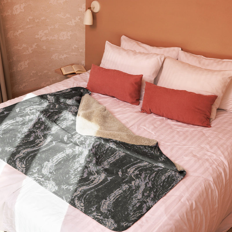 Tiger Stripe Korean Digital CAMO Sherpa Blanket