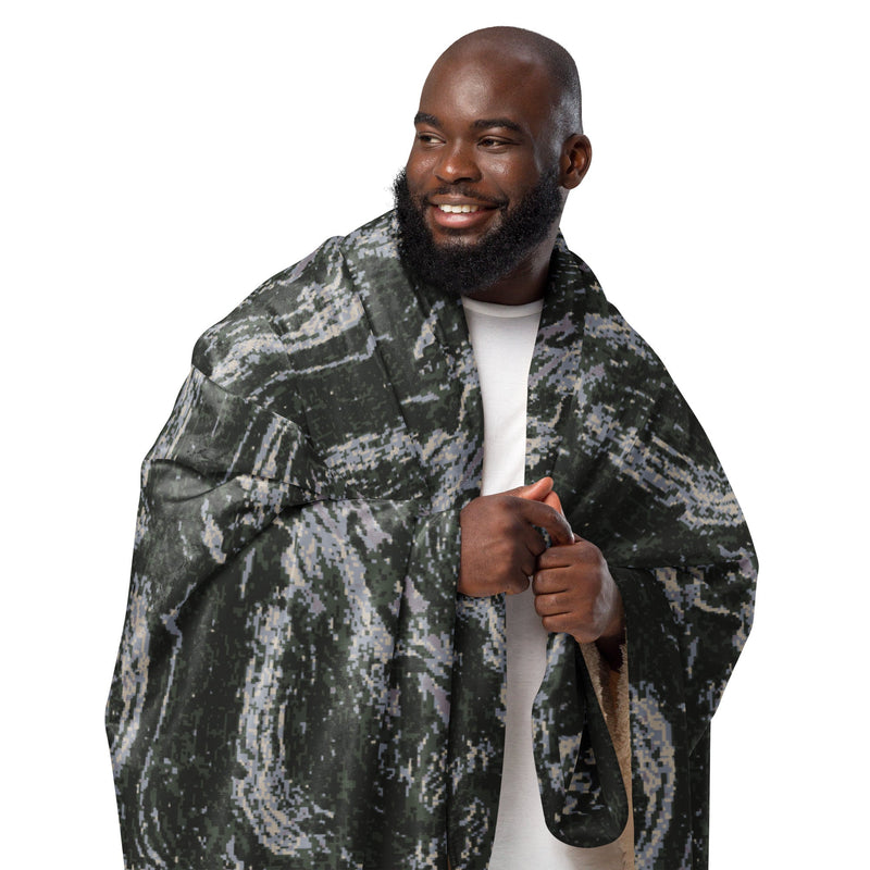 Tiger Stripe Korean Digital CAMO Sherpa Blanket