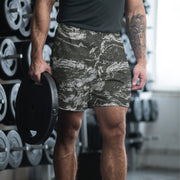 Tiger Stripe Korean Digital CAMO Unisex Athletic Long Shorts - 2XS