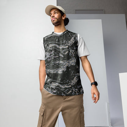 South Korean ROK Digital Tiger Stripe CAMO unisex basketball jersey - 2XS - Basketball Jerseys