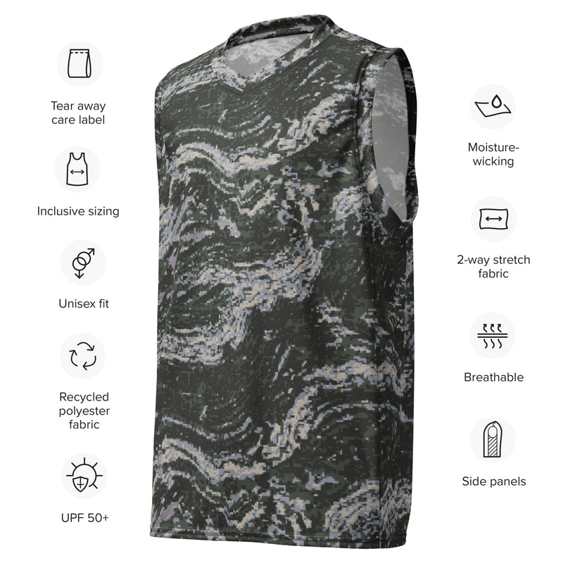 Tiger Stripe Korean Digital CAMO Unisex Basketball Jersey