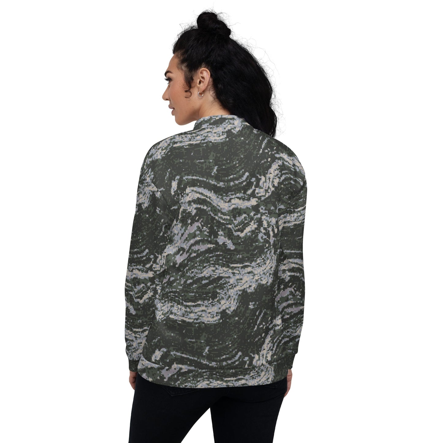 South Korean ROK Digital Tiger Stripe CAMO Unisex Bomber Jacket - Jackets
