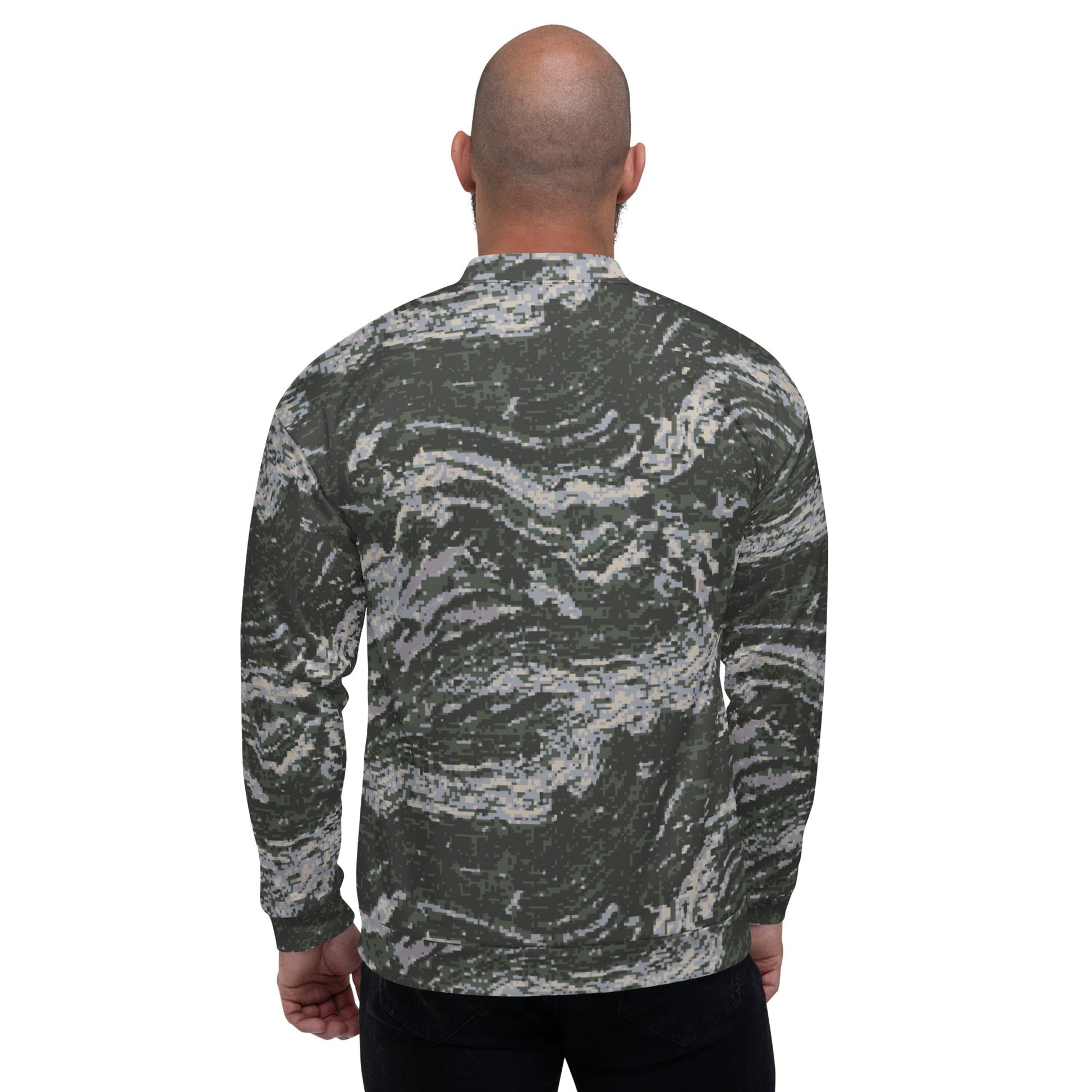 South Korean ROK Digital Tiger Stripe CAMO Unisex Bomber Jacket - Jackets