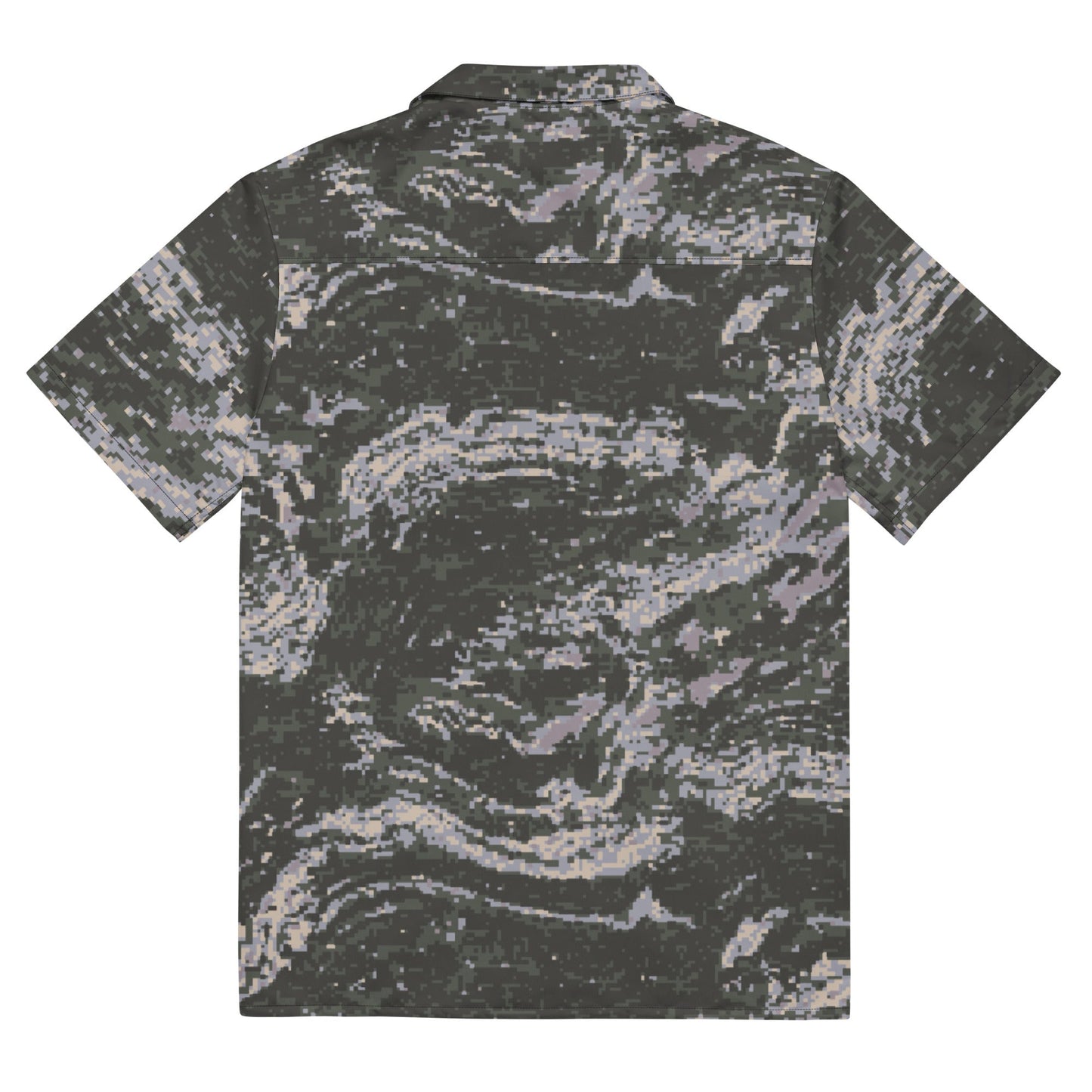 South Korean ROK Digital Tiger Stripe CAMO Unisex button shirt - Button Shirts