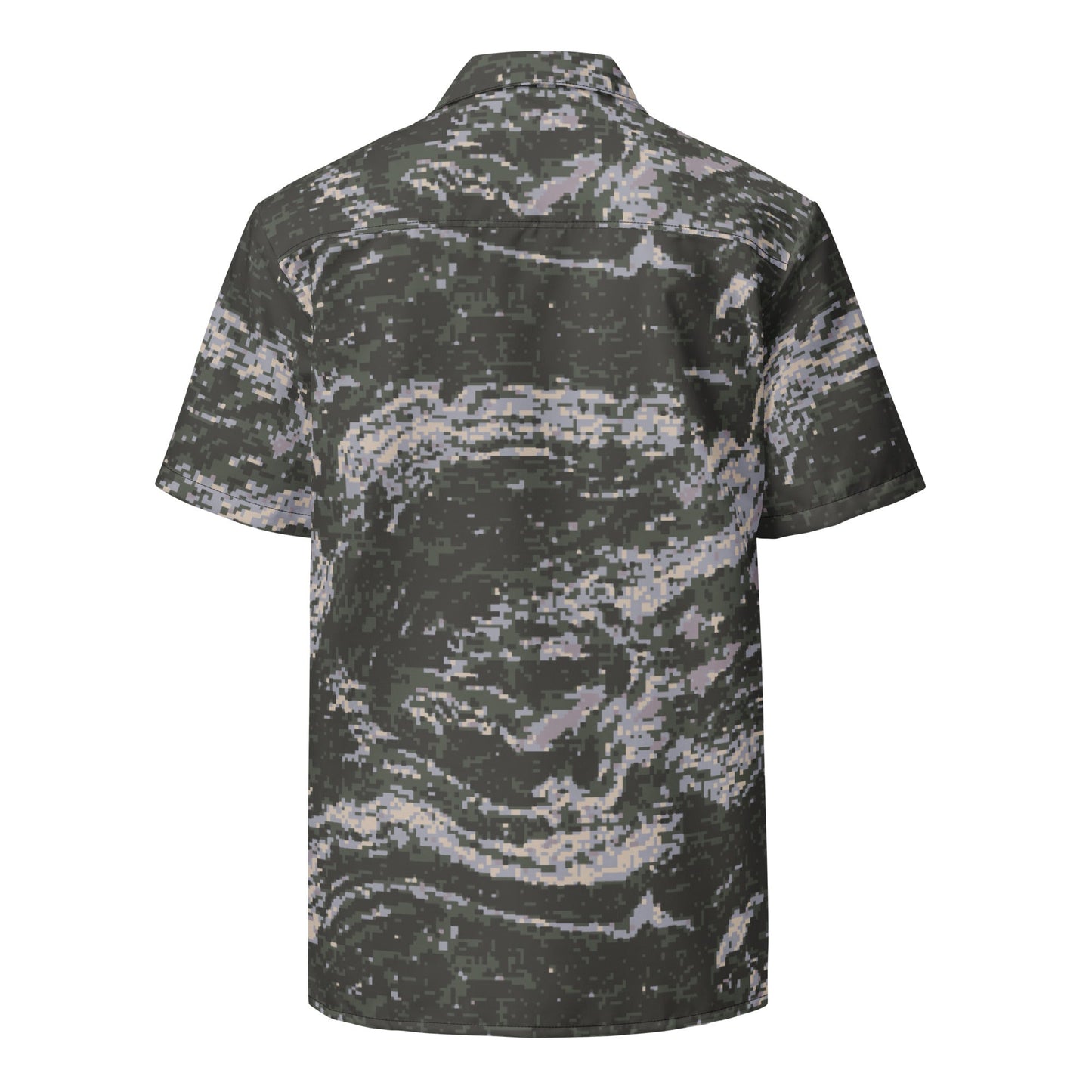 South Korean ROK Digital Tiger Stripe CAMO Unisex button shirt - Button Shirts