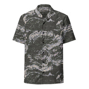 Tiger Stripe Korean Digital CAMO Unisex Short-Sleeve Button Shirt - Button-Up