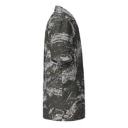 Tiger Stripe Korean Digital CAMO Unisex Short-Sleeve Button Shirt - Button-Up