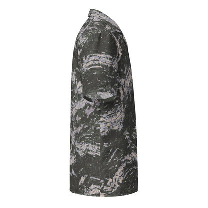 South Korean ROK Digital Tiger Stripe CAMO Unisex button shirt - Button Shirts