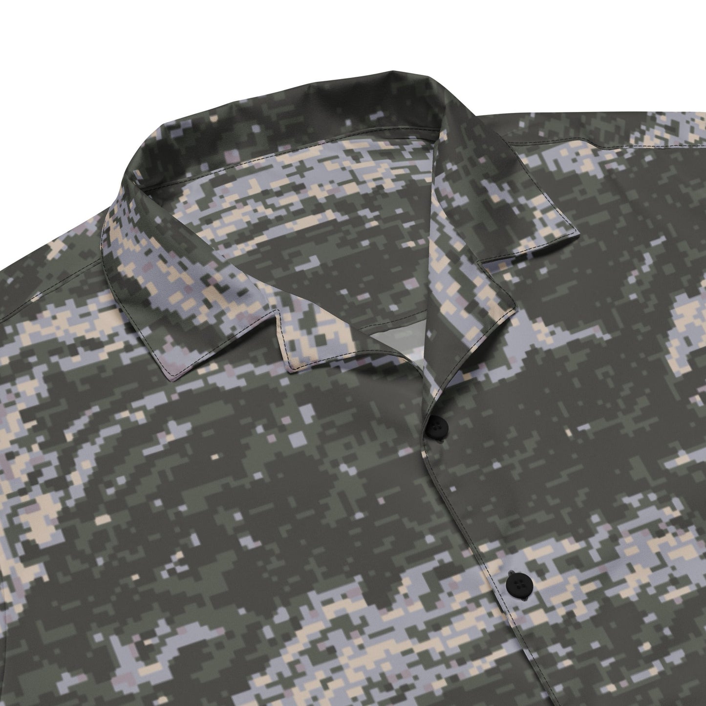 South Korean ROK Digital Tiger Stripe CAMO Unisex button shirt - Button Shirts