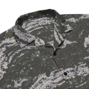 Tiger Stripe Korean Digital CAMO Unisex Short-Sleeve Button Shirt - Button-Up