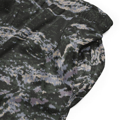 South Korean ROK Digital Tiger Stripe CAMO Unisex mesh shorts - Mesh Shorts