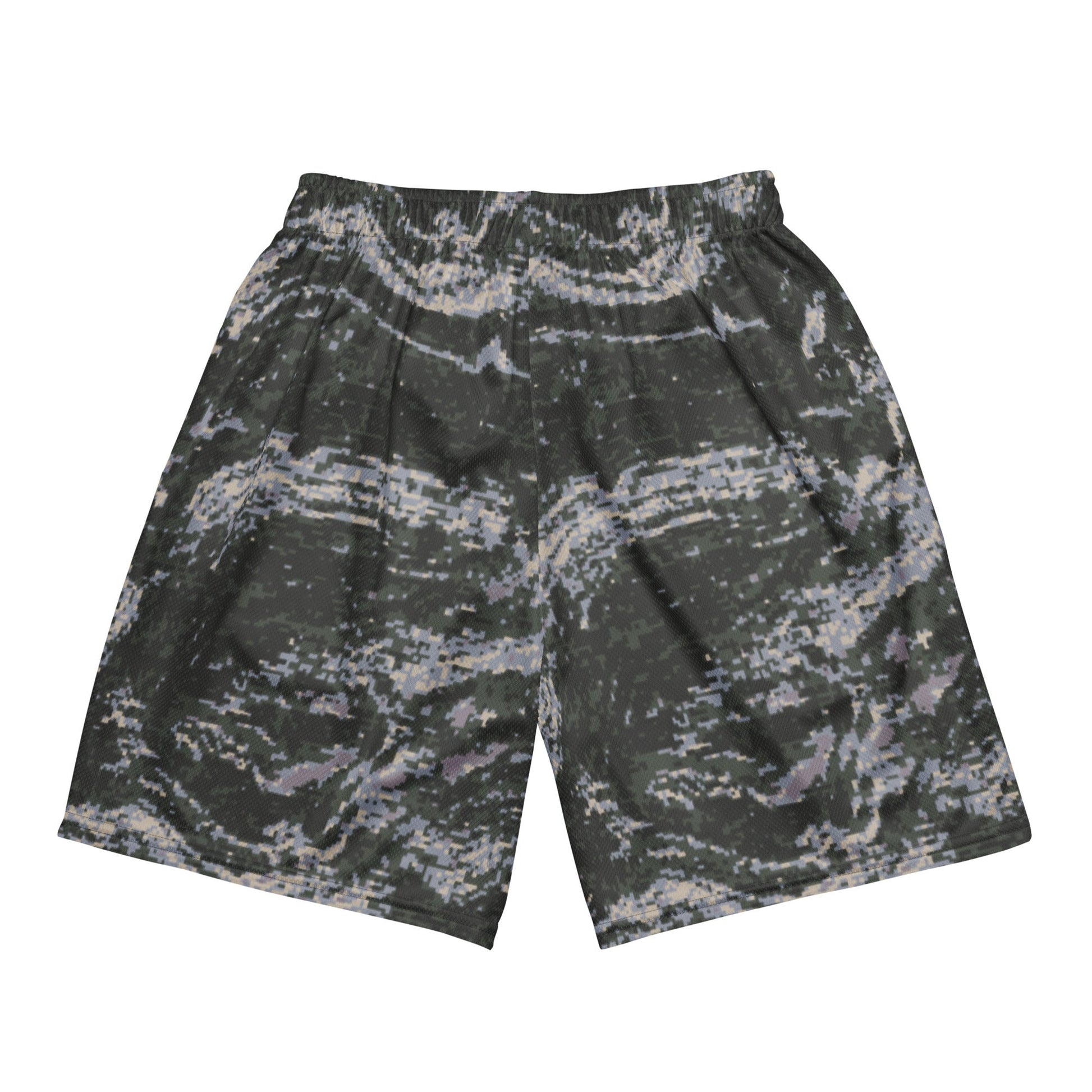 South Korean ROK Digital Tiger Stripe CAMO Unisex mesh shorts - Mesh Shorts