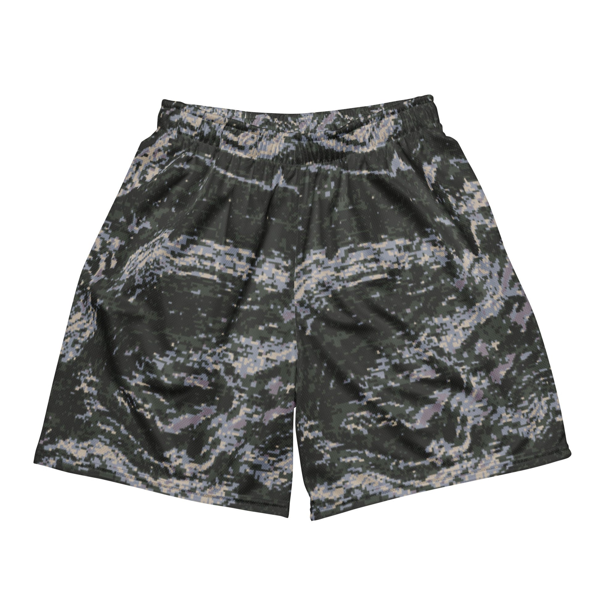 South Korean ROK Digital Tiger Stripe CAMO Unisex mesh shorts - Mesh Shorts