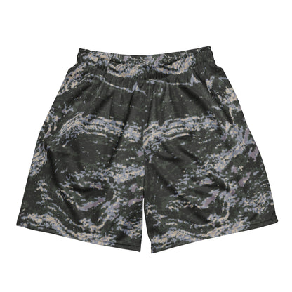 South Korean ROK Digital Tiger Stripe CAMO Unisex mesh shorts - Mesh Shorts