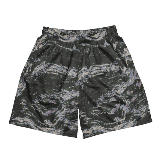 South Korean ROK Digital Tiger Stripe CAMO Unisex mesh shorts - Mesh Shorts