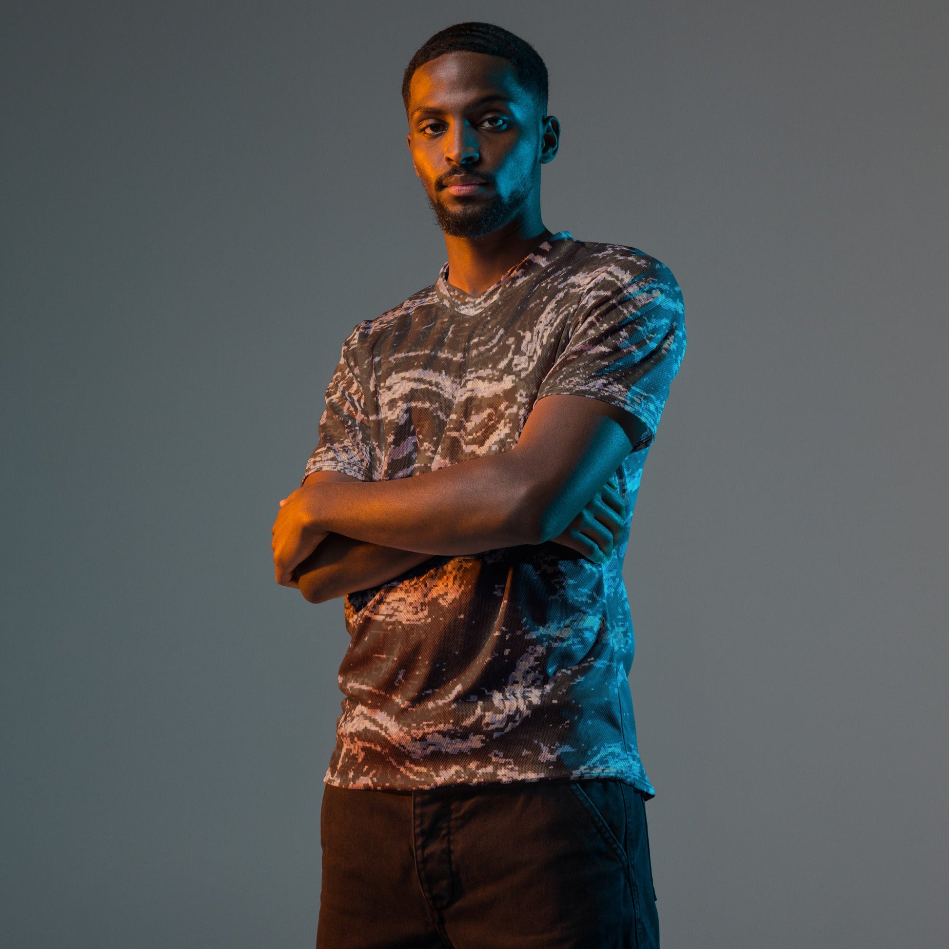 South Korean ROK Digital Tiger Stripe CAMO unisex sports jersey - Sports Jerseys