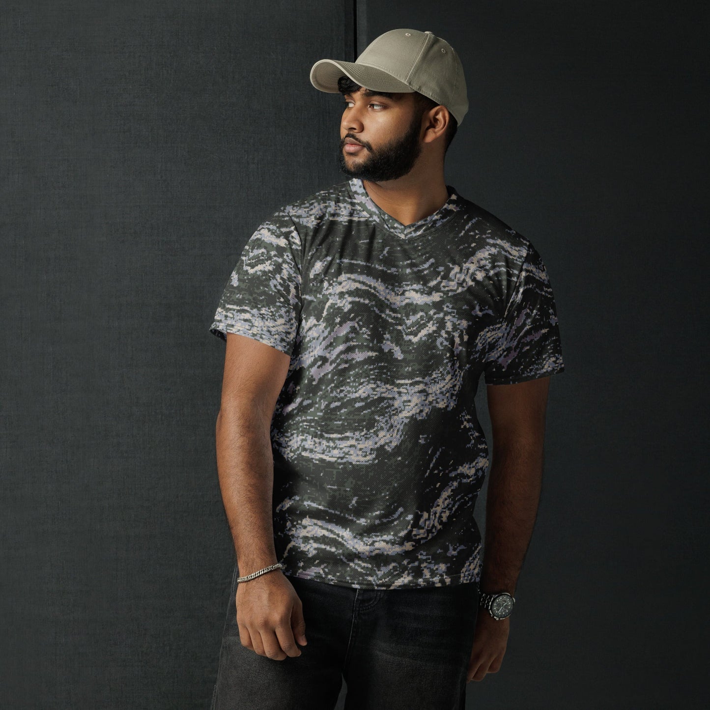 South Korean ROK Digital Tiger Stripe CAMO unisex sports jersey - Sports Jerseys