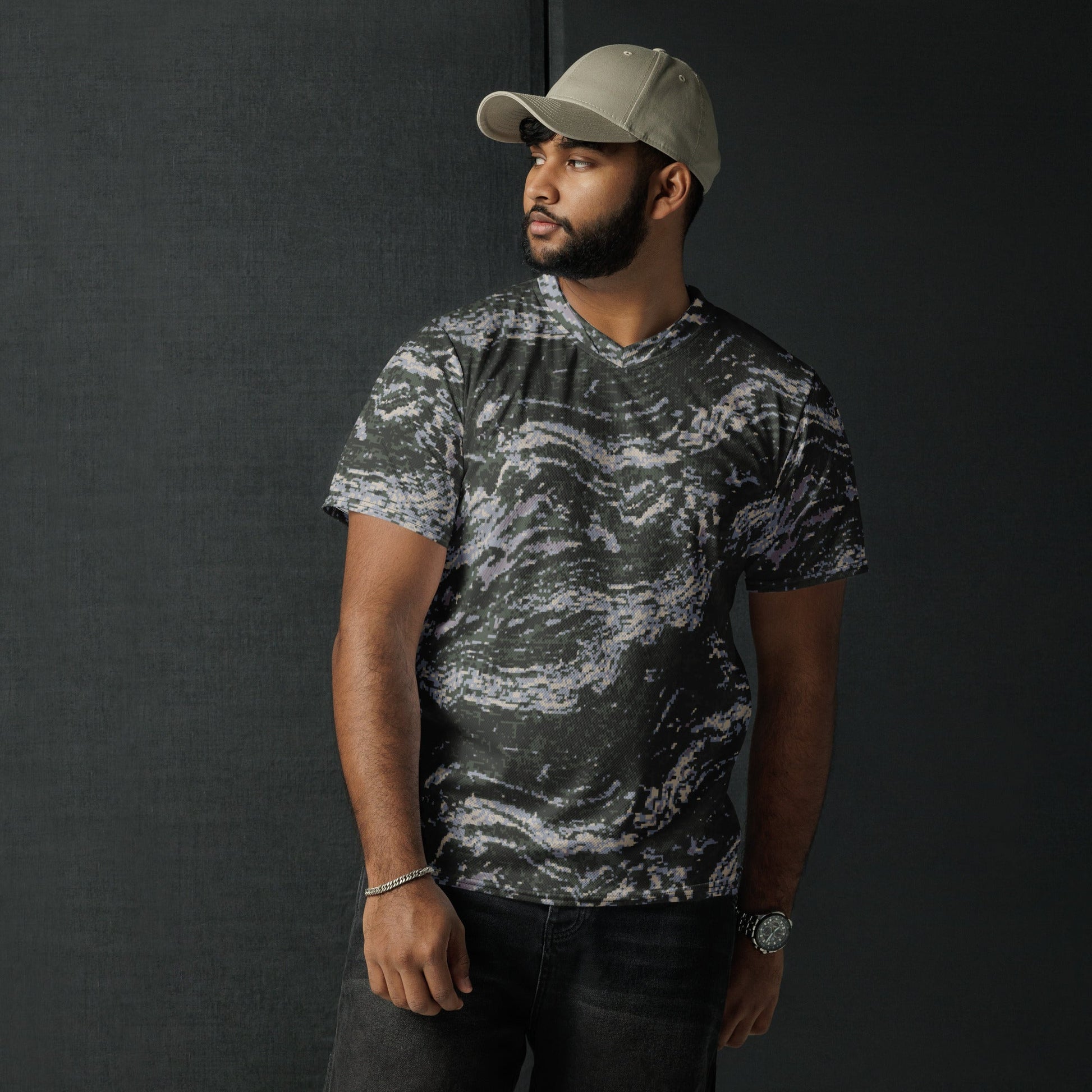 South Korean ROK Digital Tiger Stripe CAMO unisex sports jersey - Sports Jerseys