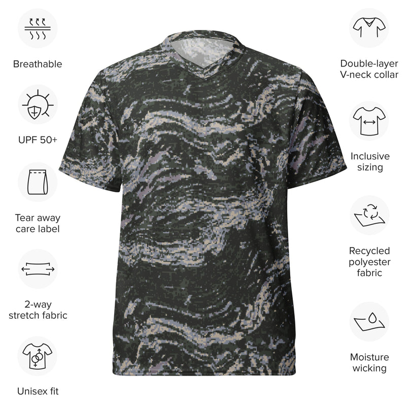 Tiger Stripe Korean Digital CAMO Unisex Sports Jersey