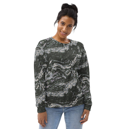 South Korean ROK Digital Tiger Stripe CAMO Unisex Sweatshirt - Sweatshirts