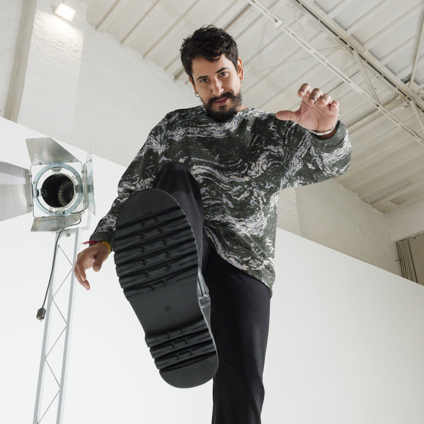 South Korean ROK Digital Tiger Stripe CAMO Unisex Sweatshirt - Sweatshirts