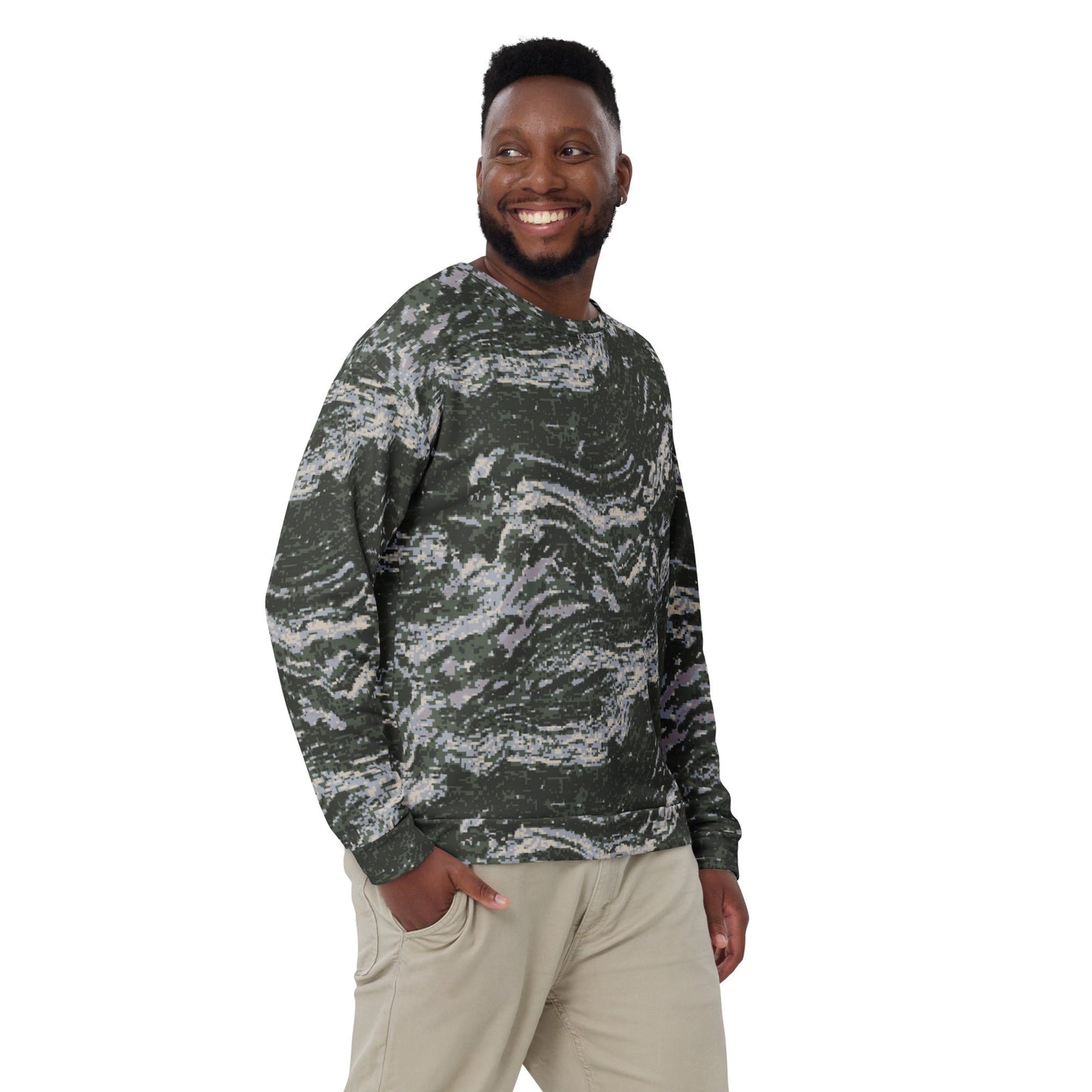 South Korean ROK Digital Tiger Stripe CAMO Unisex Sweatshirt - Sweatshirts