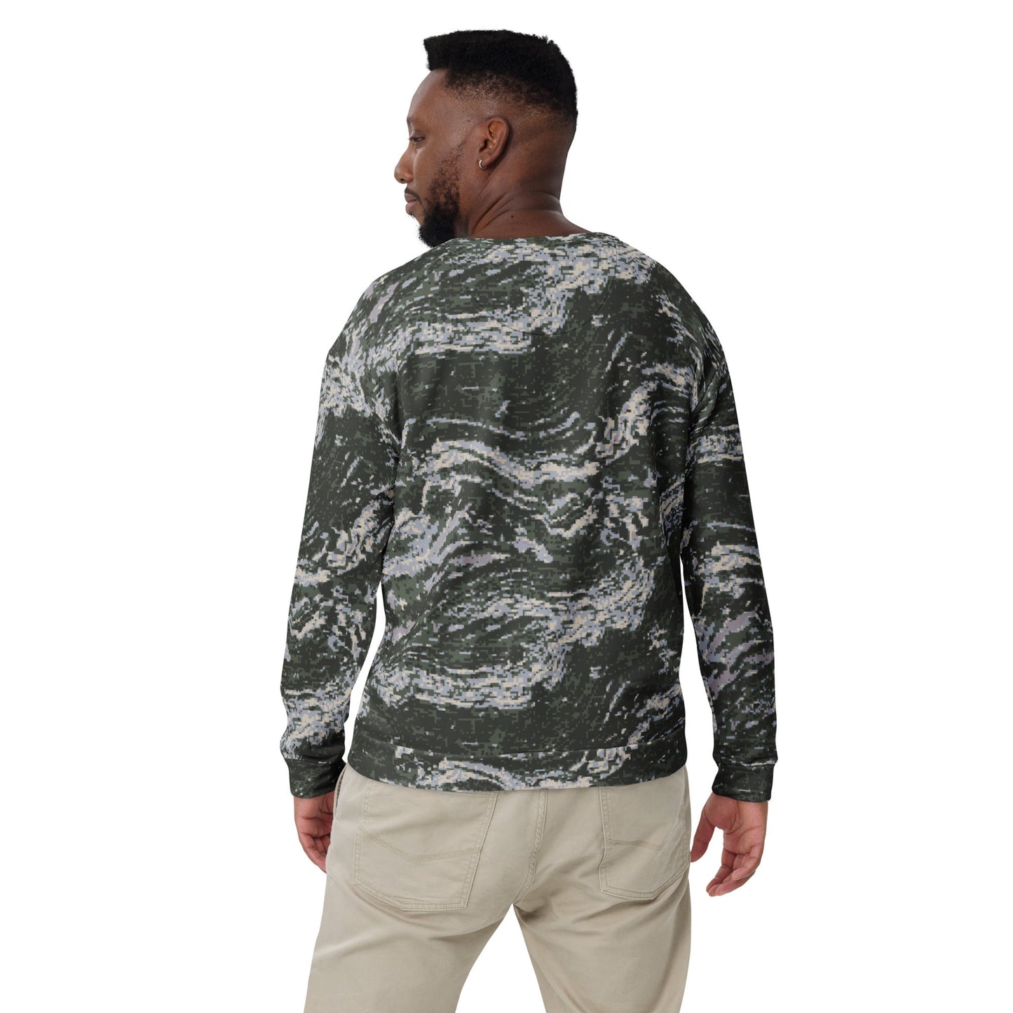 South Korean ROK Digital Tiger Stripe CAMO Unisex Sweatshirt - Sweatshirts