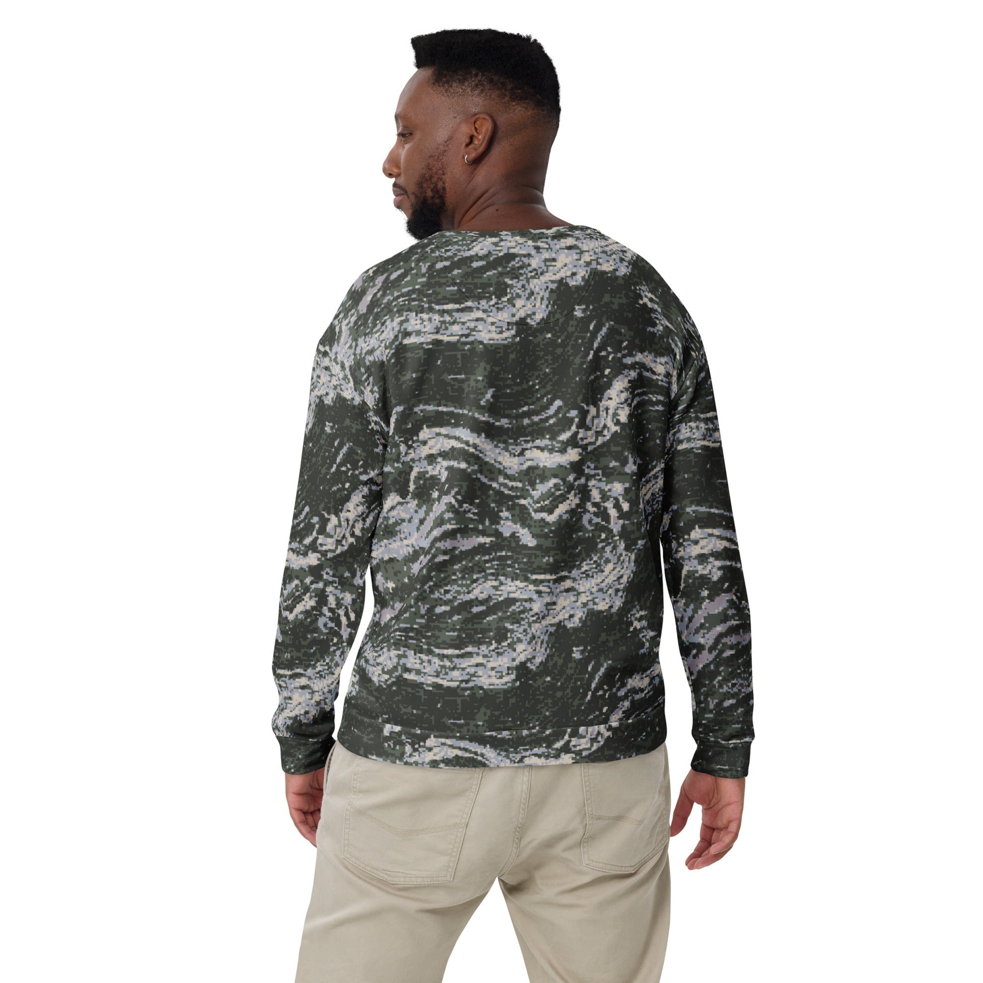 South Korean ROK Digital Tiger Stripe CAMO Unisex Sweatshirt - Sweatshirts