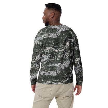 South Korean ROK Digital Tiger Stripe CAMO Unisex Sweatshirt - Sweatshirts
