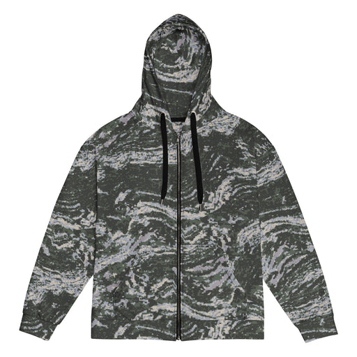 Tiger Stripe Korean Digital CAMO Unisex Zip Hoodie - 2XS