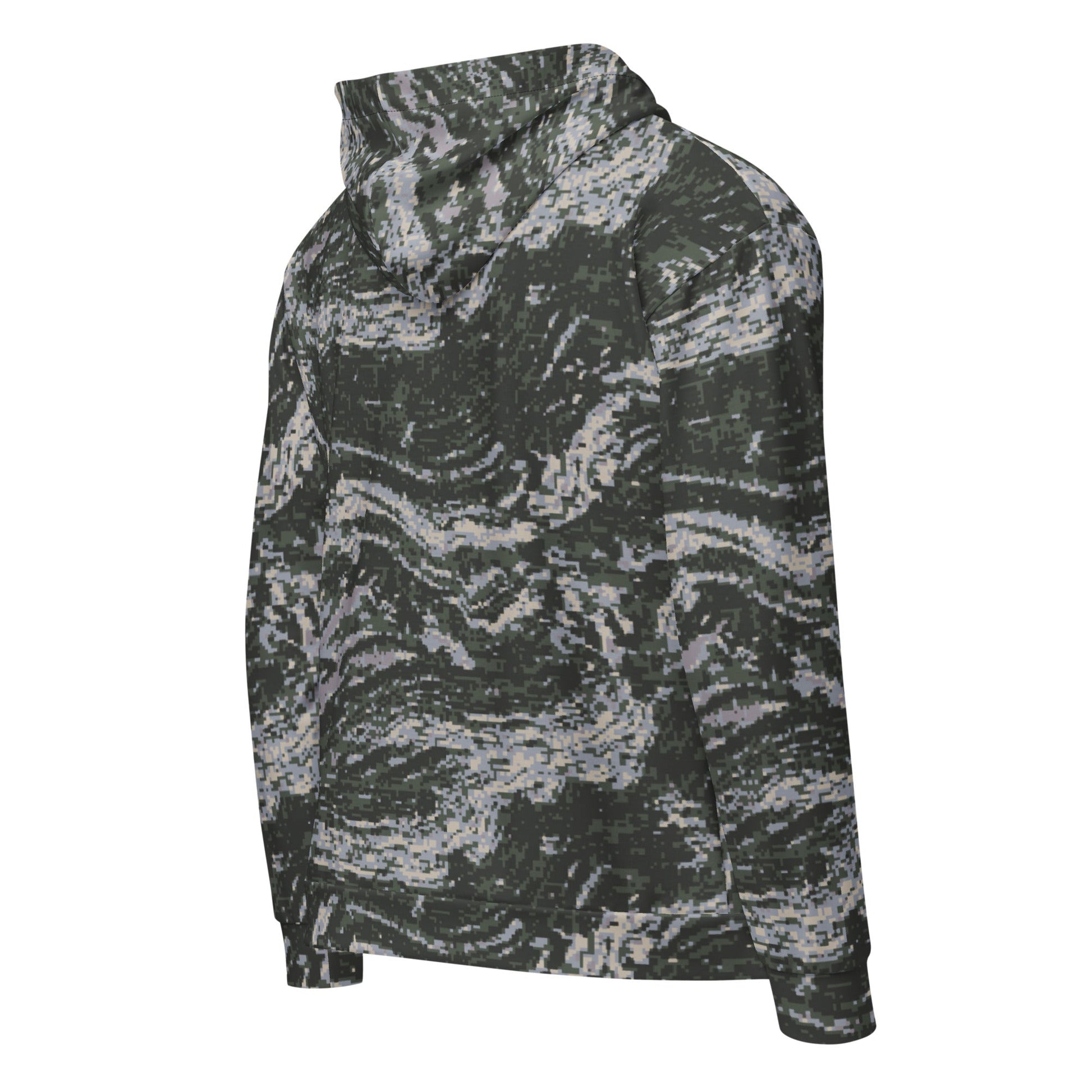 South Korean ROK Digital Tiger Stripe CAMO Unisex zip hoodie - Zip Hoodies