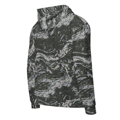 South Korean ROK Digital Tiger Stripe CAMO Unisex zip hoodie - Zip Hoodies