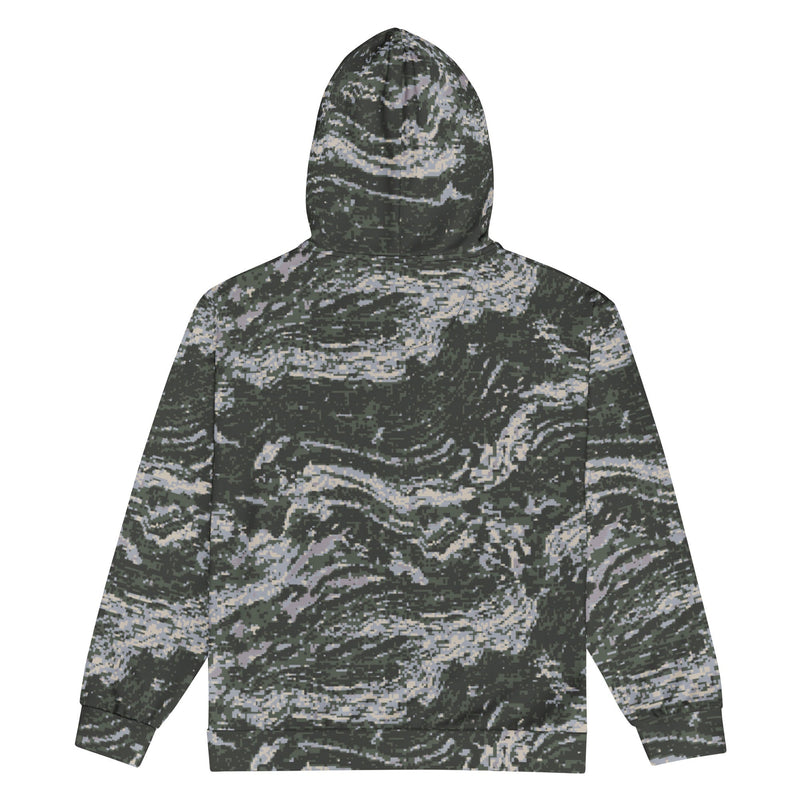 Tiger Stripe Korean Digital CAMO Unisex Zip Hoodie