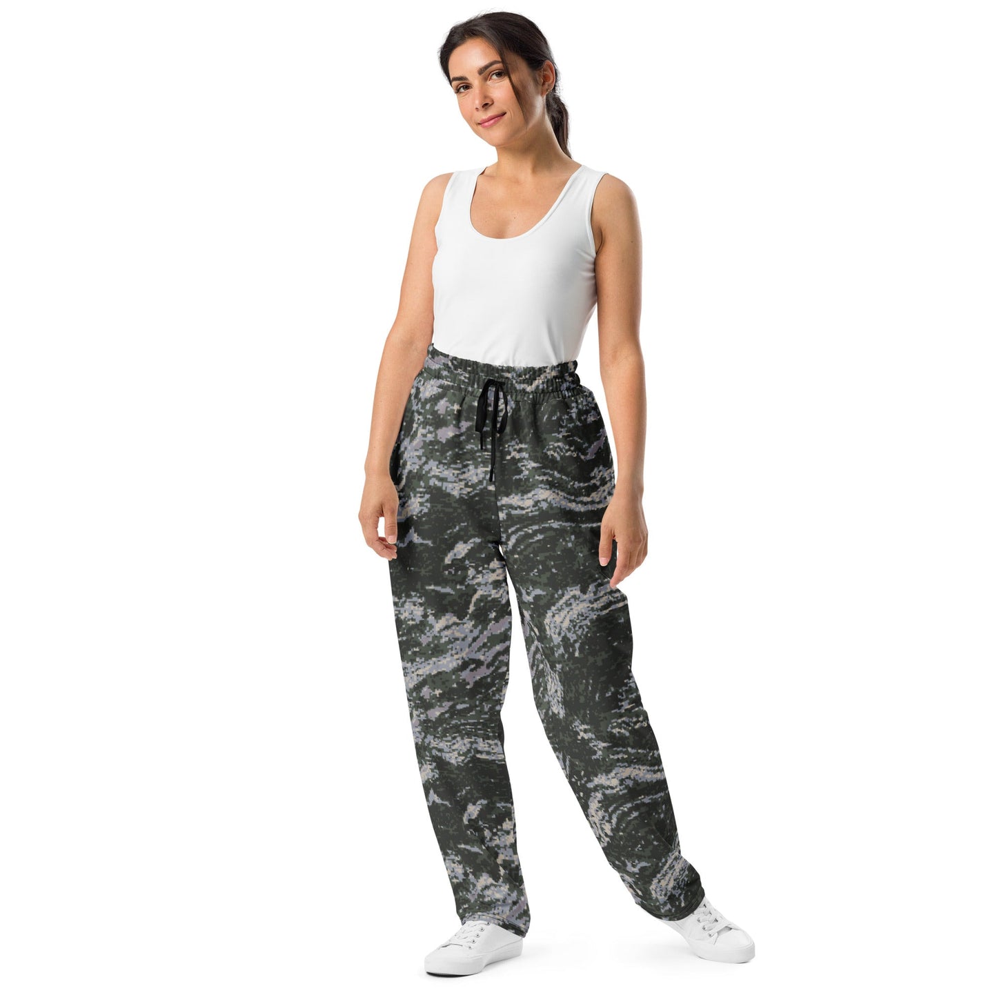 South Korean ROK Digital Tiger Stripe CAMO Wide-leg joggers - Joggers