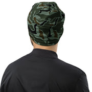 Noodle Swirl South Korean CAMO Beanie - Head
