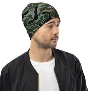 Noodle Swirl South Korean CAMO Beanie - Head