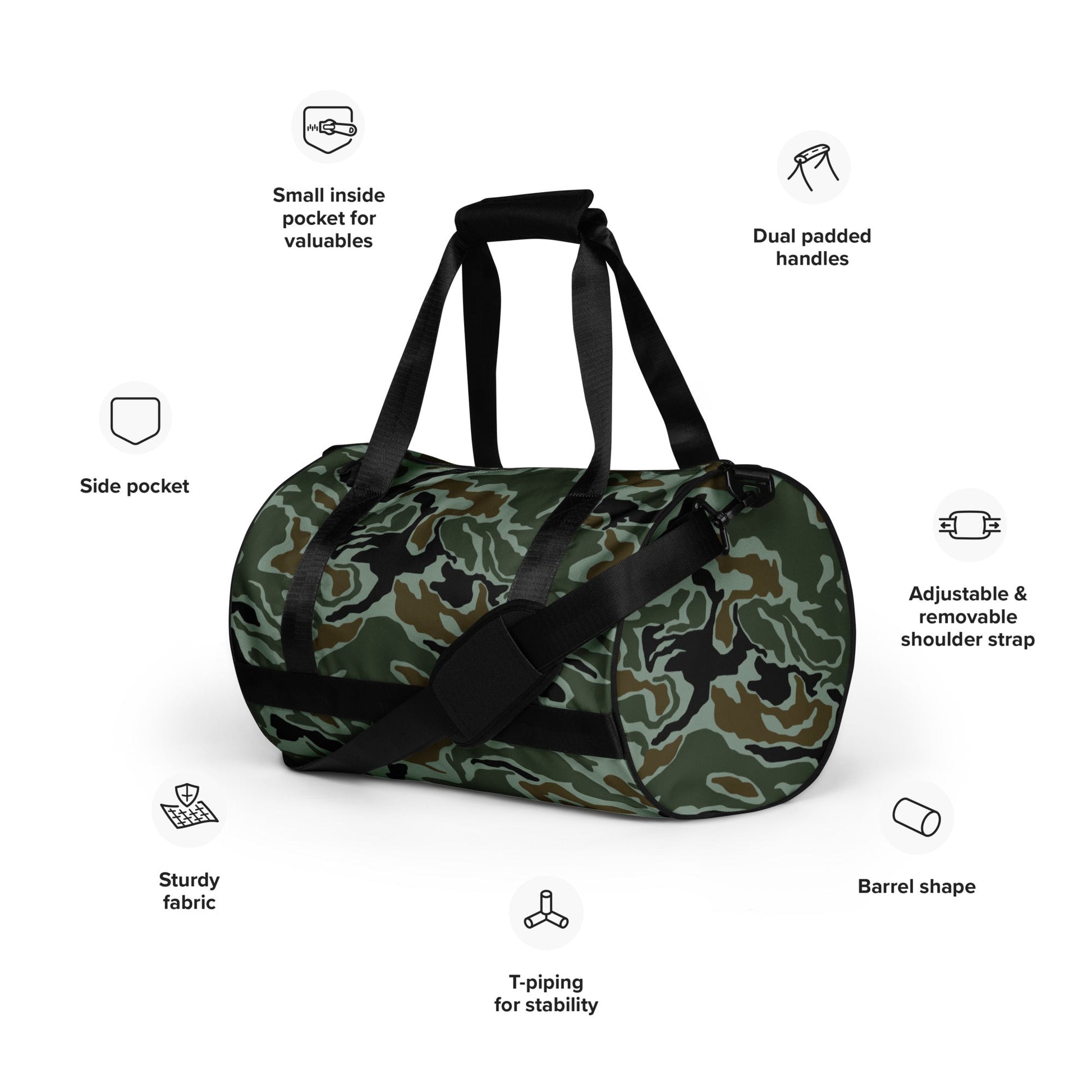 South Korean ROK Noodle Swirl CAMO gym bag - Gym Bags