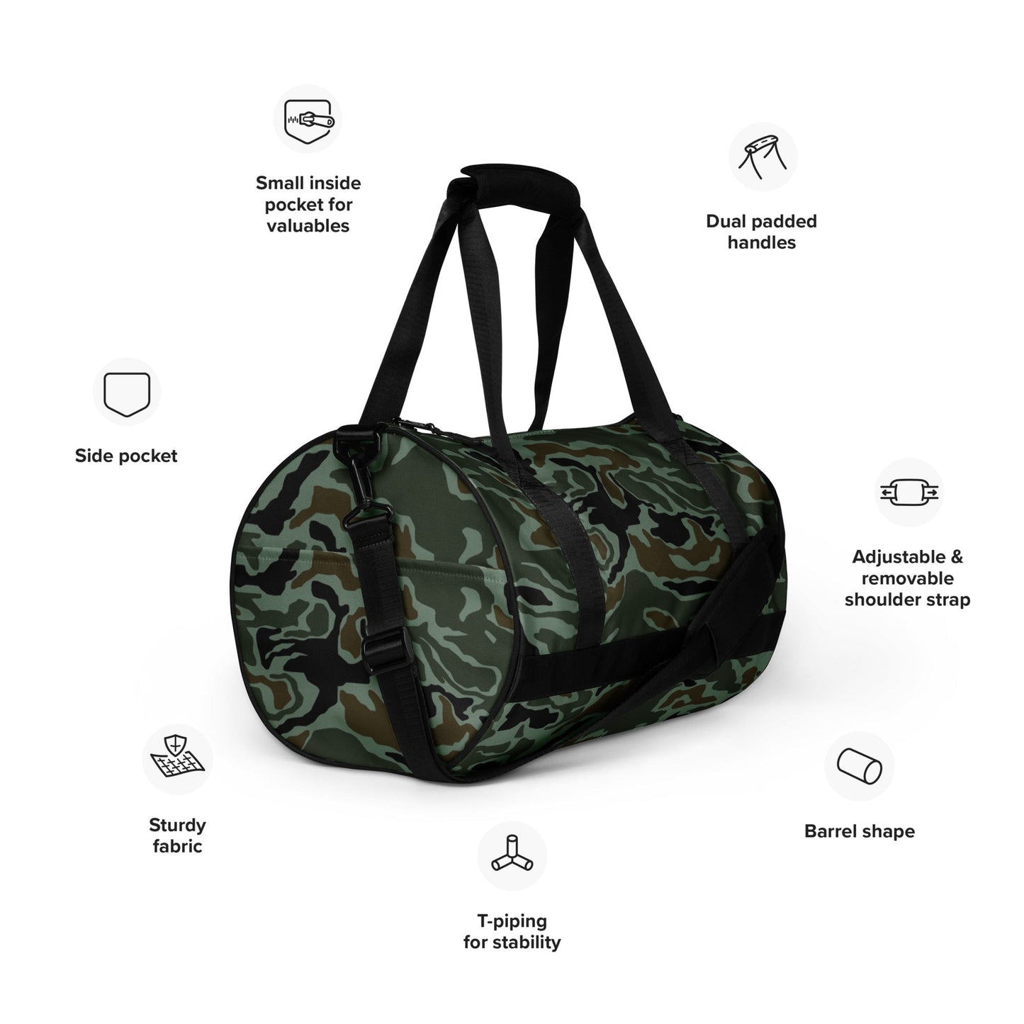 South Korean ROK Noodle Swirl CAMO gym bag - Gym Bags